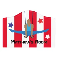 Gymnast Boys Room Door Sign