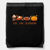 Autumn Tis The Season Drawstring Bag