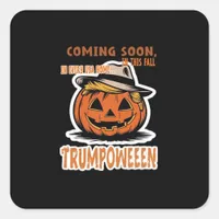Donald's Trumpkin Pumpkin- Halloween Classic Square Sticker