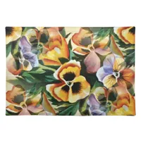 Graceful Stylish Gorgeous Vintage Pattern Pansies Cloth Placemat