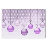 Christmas Ornaments Purple ID251 Tissue Paper