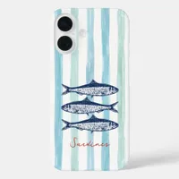 Fisherman Core Sardines Stripes iPhone 16 Case