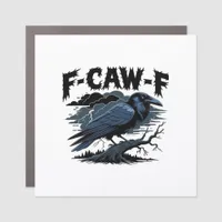 F-Caw-F Minimal Clean Design Car Magnet
