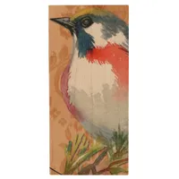 Vintage Bird Wood Flash Drive