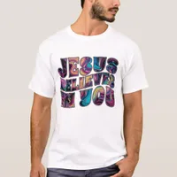 Jesus Believes In You Trippy Lettering T-Shirt