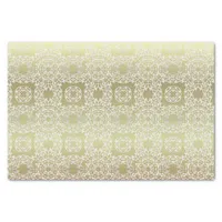 Baroque Vintage Luxury Silver Gold Shiny Ornaments Tissue Paper