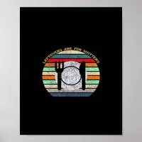 Leftovers Are For Quitters Retro Vintage Funny Tha Poster