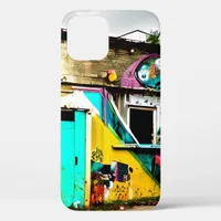 Beauty in Destruction  Colorful Graffiti Abandoned iPhone 12 Case