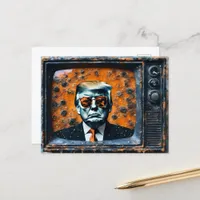 Orange Man Trump on TV Postcard