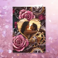 Personalized Steampunk Themed Valentine's Day Card