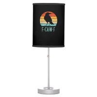 F-Caw-F Crow Bird Retro Sunset Vintage F-Caw-F Table Lamp