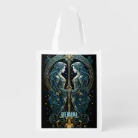 Gemini Astrology Sign Grocery Bag