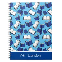 School Librarian Teacher and Bookworm Notebook