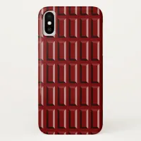 Yummy Chocolate Bar Design iPhone XS Case