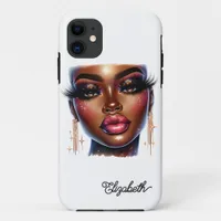 Afro Queen Melanin Chic Fashion Art iPhone 11 Case