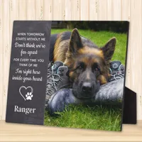 Dog Memorial- Pet Loss Keepsake - Dog Remembrance Plaque