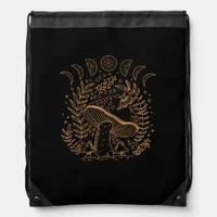Academia Goblincore Cottagecore Aesthetic Witchy M Drawstring Bag