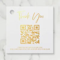 *~* Barcode QR Code Business Thank you Gift Tag