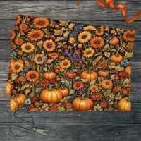 Autumn Harvest with Vibrant Fall Colors  Tissue Paper