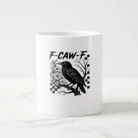 F-Caw-F Halloween Bird Giant Coffee Mug