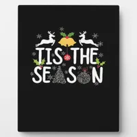 Tis The Season Classic Minimal Clean Plaque