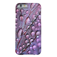 Purple Leaf Raindrops Cell Phone CAse