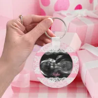 Lacy Pink Ultrasound Keychain