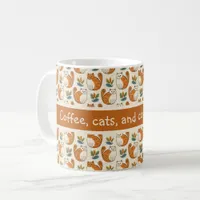 Coffee Cats and Cozy Mornings Naive Art Style Coffee Mug
