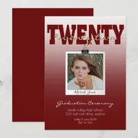 CHOOSE YOUR COLOR & PHOTO Graduation Invitation