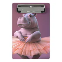 Ballerina Hippo Mini Clipboard