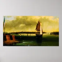 Bay and Harbor (1850) - Edmund C. Coates Poster