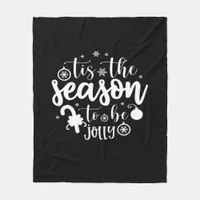 Christmas Santa Child Family Fleece Blanket