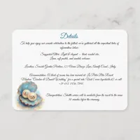 Beach Wedding Pearls Shell Elegant Ocean Theme  Enclosure Card