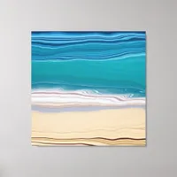 Abstract Minimalist Beach Canvas Art