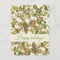 Festive Geometric Confetti Holiday Card