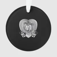Crying Heart Classic - Skeleton Hands Heart Ornament