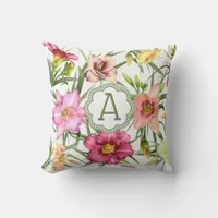 Daylilies Personalized Throw Pillow