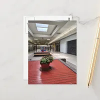 Liminal Space Sad Abandoned Mall Plants Postcard