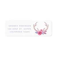 Cute Watercolor Boho Tribal Baby Shower Label