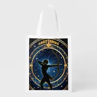 Sagittarius Astrology Sign Grocery Bag