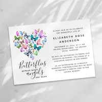 Butterfly Celebration of Life Memorial Service Invitation