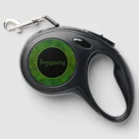 Personalized Green dinosaur Hide Retractable Pet Leash