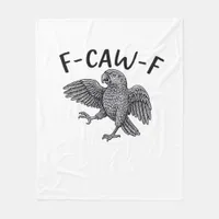 F-Caw-F Classic Minimal Clean Fleece Blanket