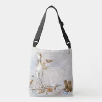 *Jay  Western Rustic Horse Woman Floral Gun Hat Crossbody Bag