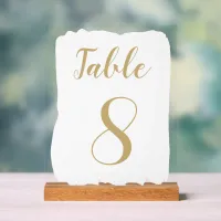 Simple Modern Cute Table Number Acrylic Sign