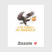 No Kings In America We The People Political Retro  Sticker