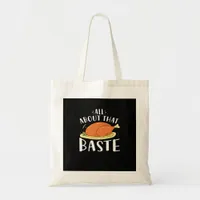 All About That Baste Minimal Design Tote Bag