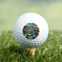 As Time Walks By AI Art Golf Balls