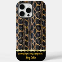 Unique patterns of shed snake skins in nature iPhone 16 pro max case