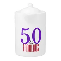 " 50th celebration fabulous birthday party" teapot
